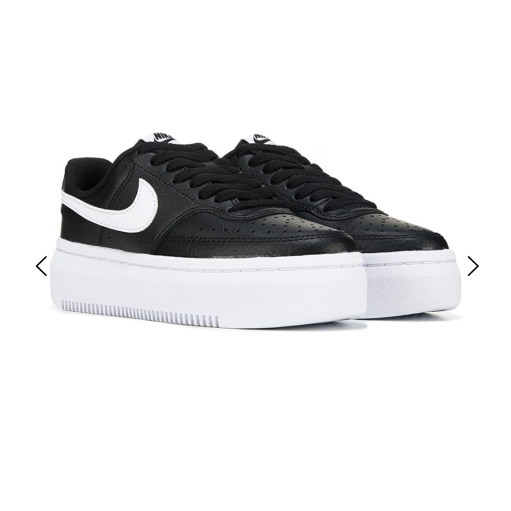 Women's Nike Court Vision Alta Leather Platform Sneakers - Picture 2 of 8